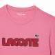 Camiseta Lacoste Sport Punto Rosa Burdeos