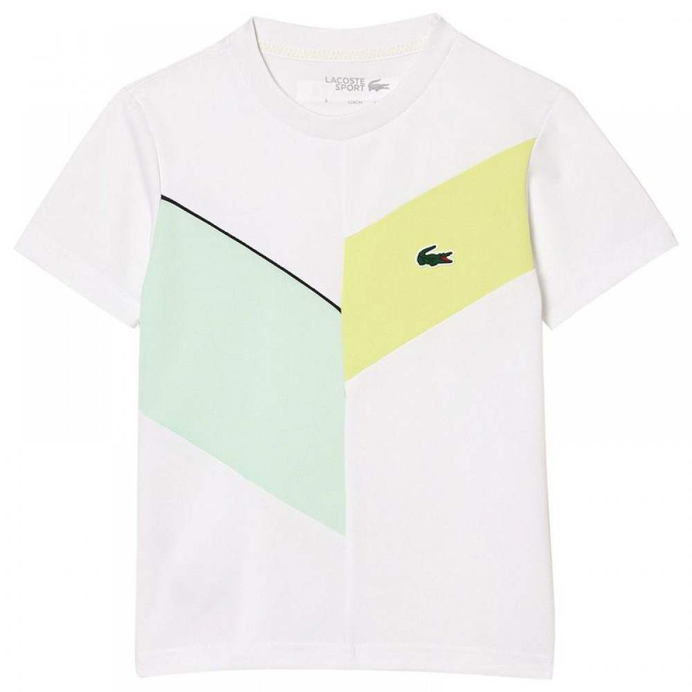 Lacoste Sport Regular Fit Seamless T-Shirt Weiß Grun