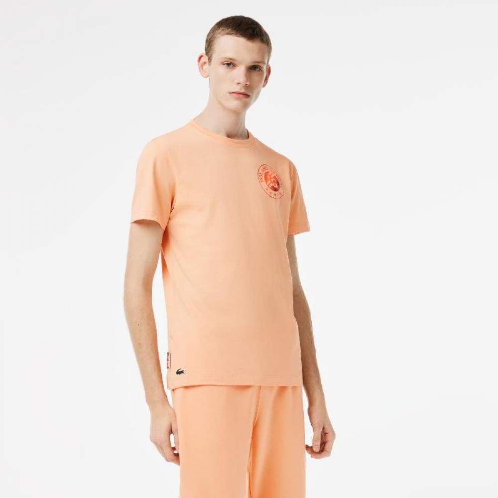 Camiseta Lacoste Sport Roland Garros Edition Naranja - Barata Oferta Outlet