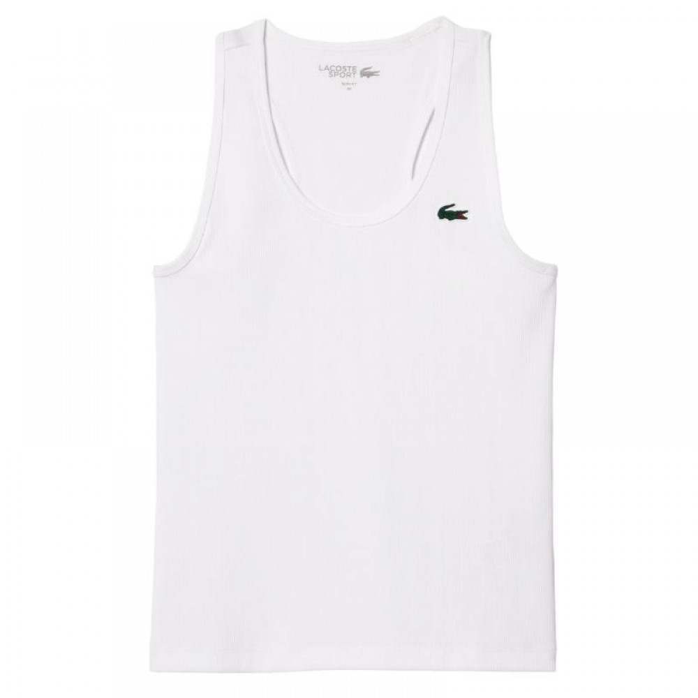 Camiseta Lacoste Sport Slim Fit Blanco