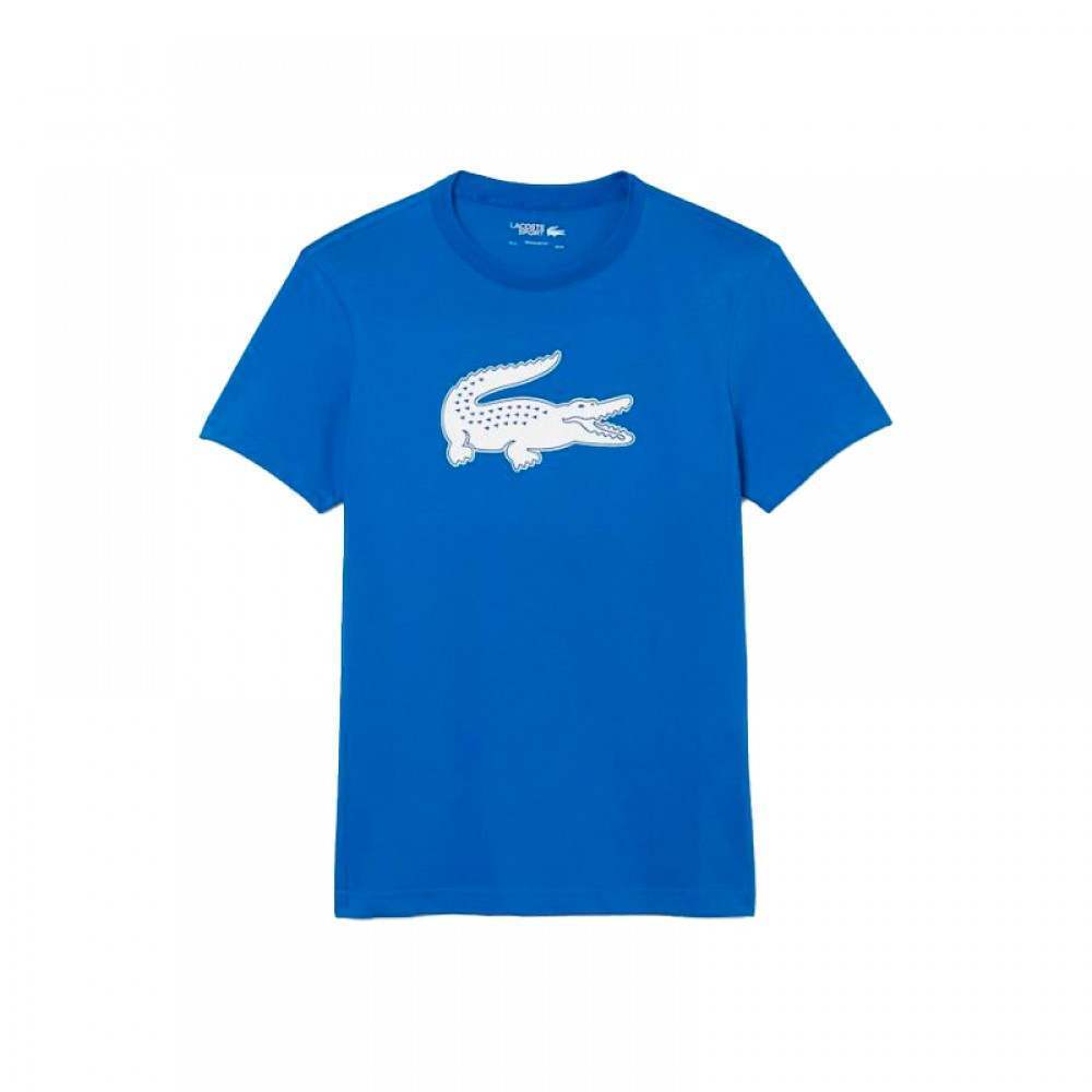 Camiseta azul respiravel lacoste