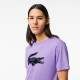 Camiseta Lacoste Sport Transpirable Morado Negro - Barata Oferta Outlet