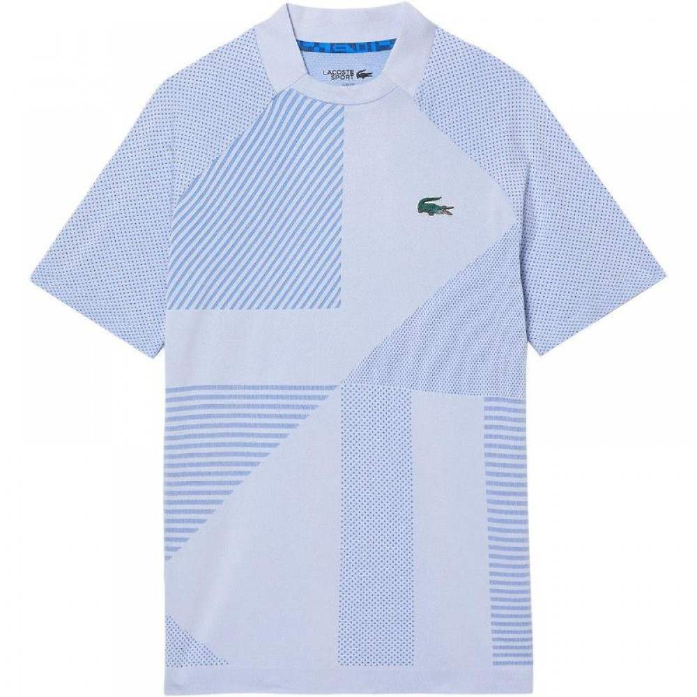 Camiseta Lacoste Team Tecnica Azul Claro - Barata Oferta Outlet