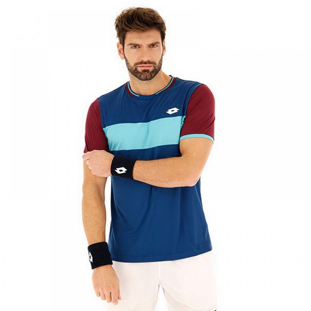 Camiseta Lotto Top Ten II Azul Vino - Barata Oferta Outlet