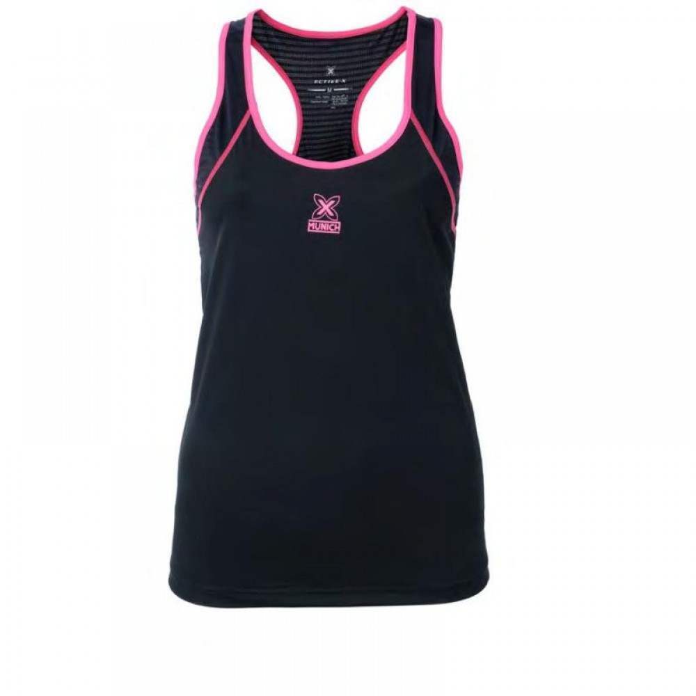 Camiseta Munich Atomik Negro Mujer - Barata Oferta Outlet