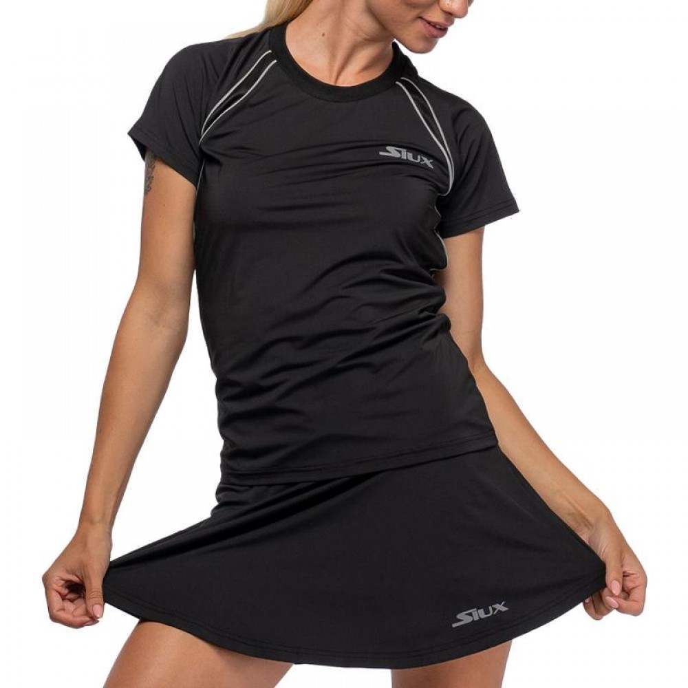 Camiseta Siux Match 24 Negro Mujer