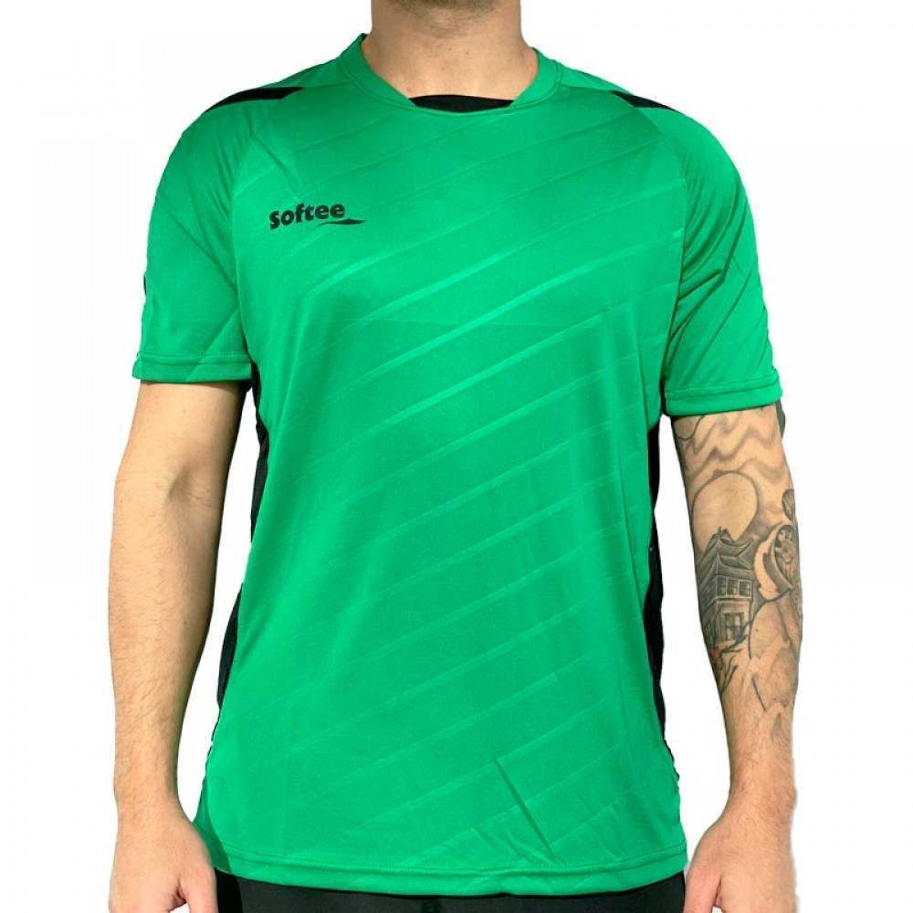 Camiseta Softee Play Verde Negro - Barata Oferta Outlet