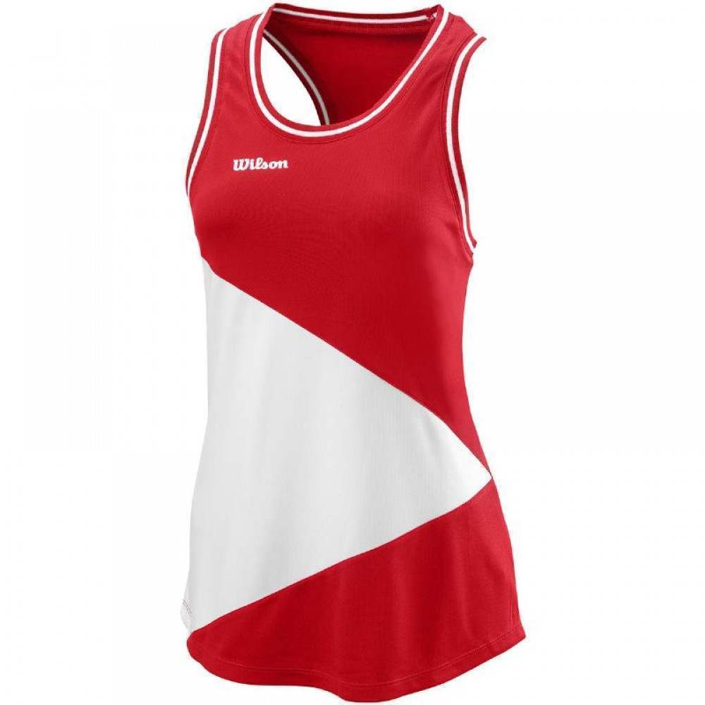 Camiseta Wilson Team II Rojo Mujer - Barata Oferta Outlet