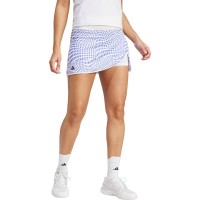 Falda Adidas Club Graph Blanco Azul