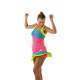 Falda BB Valeria Rosa Azul Amarillo Fluor - Barata Oferta Outlet