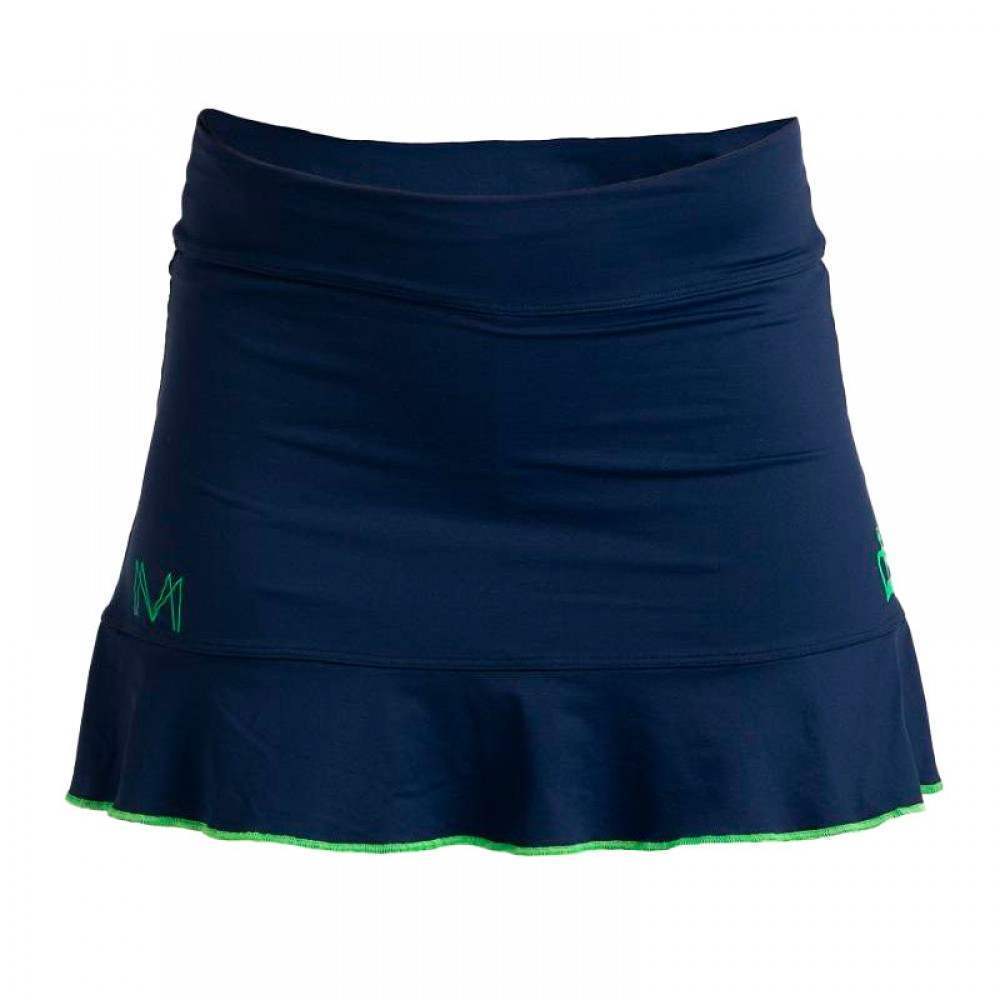 Falda Black Crown Marta Marrero Azul Marino Verde - Barata Oferta Outlet