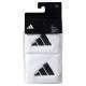 Munequeras Adidas Cortas Blanco Negro 2 Unidades