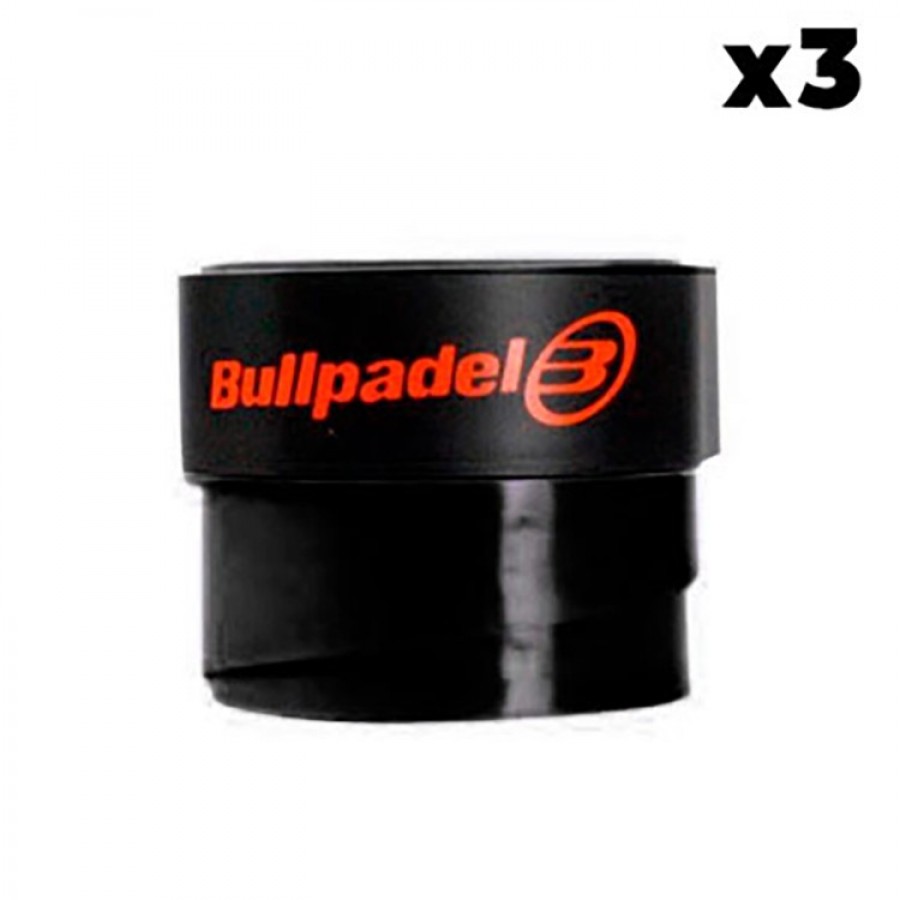 Overgrips Bullpadel Negro Liso 3 Unidades