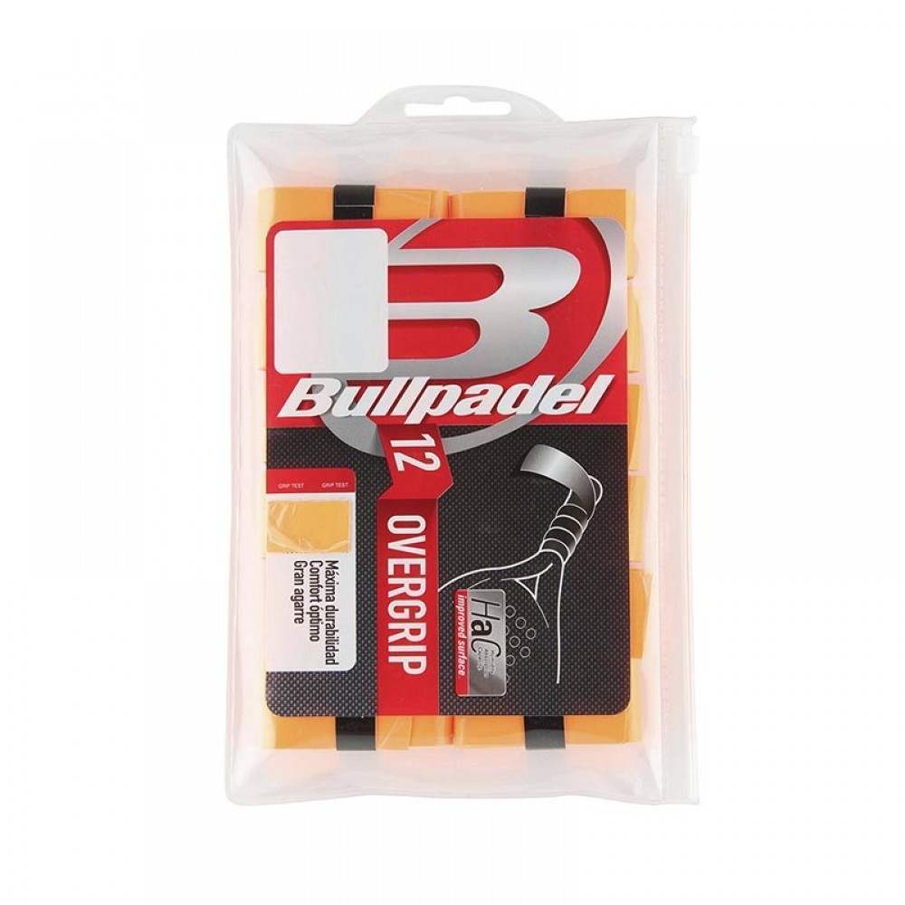 Overgrips Bullpadel Naranja Fluor 12 Unidades - Barata Oferta Outlet