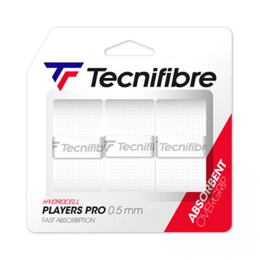 Tecnifibre Players Pro White Overgrips 3 Units