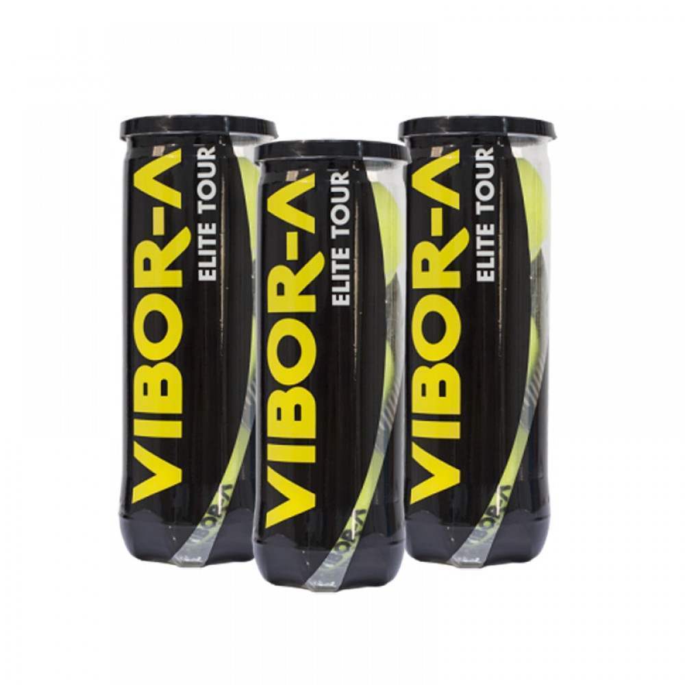 Pack de 3 Botes de Pelotas Vibora Elite Tour - Barata Oferta Outlet