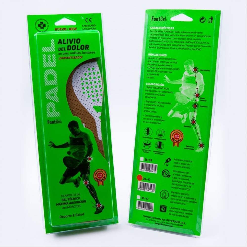 Plantillas FootGel Padel - Barata Oferta Outlet