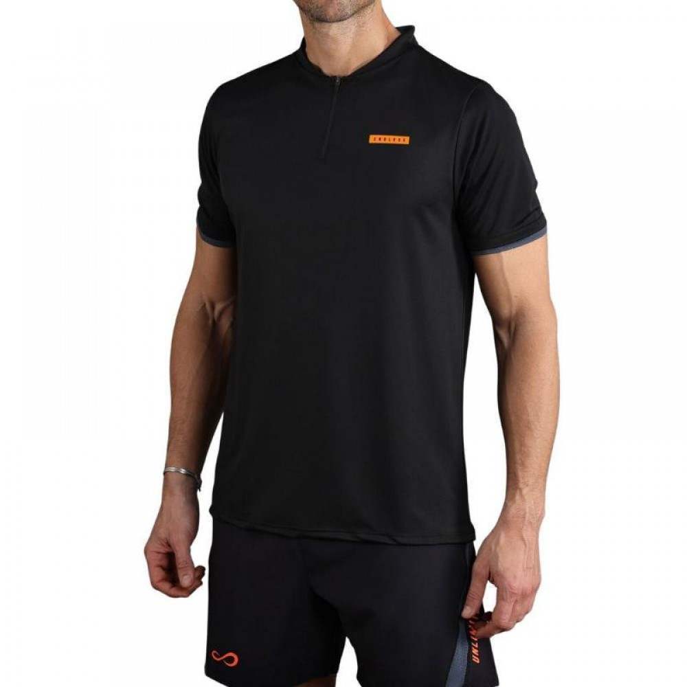 Polo Endless Bravery Negro Naranja