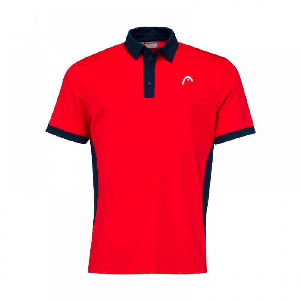 Polo Head Slice Rojo Azul Oscuro - Barata Oferta Outlet