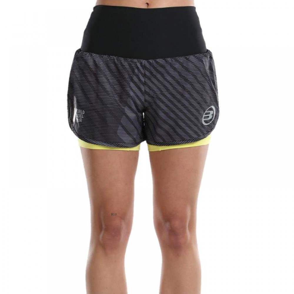 Short Bullpadel WPT Lonja Negro Mujer - Barata Oferta Outlet