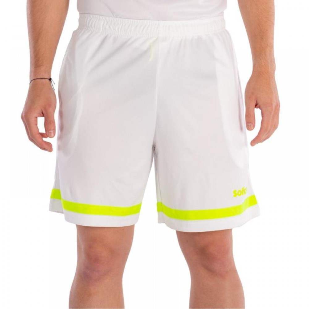 Short Softee Primax Blanco Amarillo Fluor