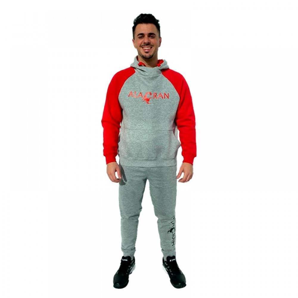 Sudadera Alacran Elite Gris Rojo - Barata Oferta Outlet