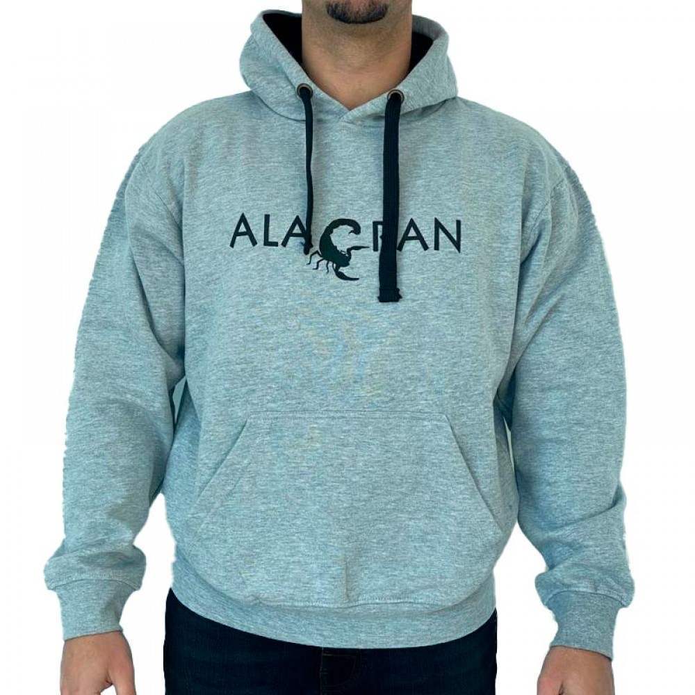 Sudadera Alacran Team Gris Negro - Barata Oferta Outlet