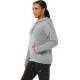 Sudadera Asics Logo Grande Gris Mujer - Barata Oferta Outlet