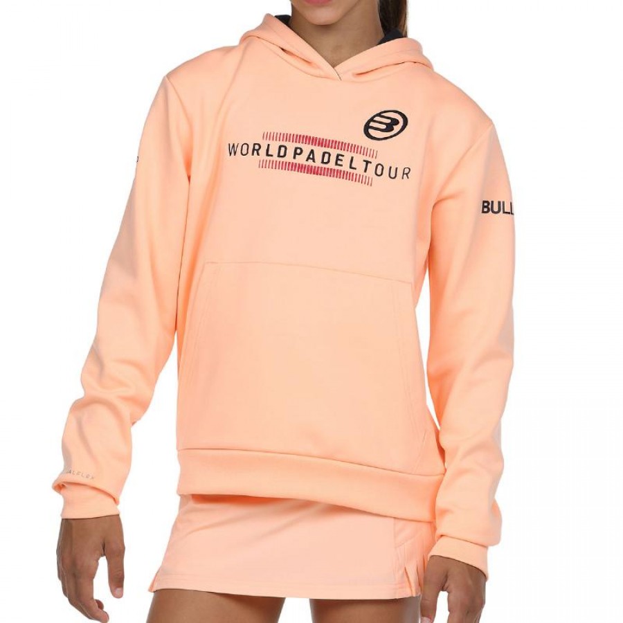 Sudadera Bullpadel WPT Renieba Salmon Fluor Junior