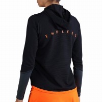 Sudadera Endless Breath Line Negro Titanium