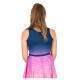 Vestido Bidi Badu Colortwist Rosa Azul Oscuro Junior