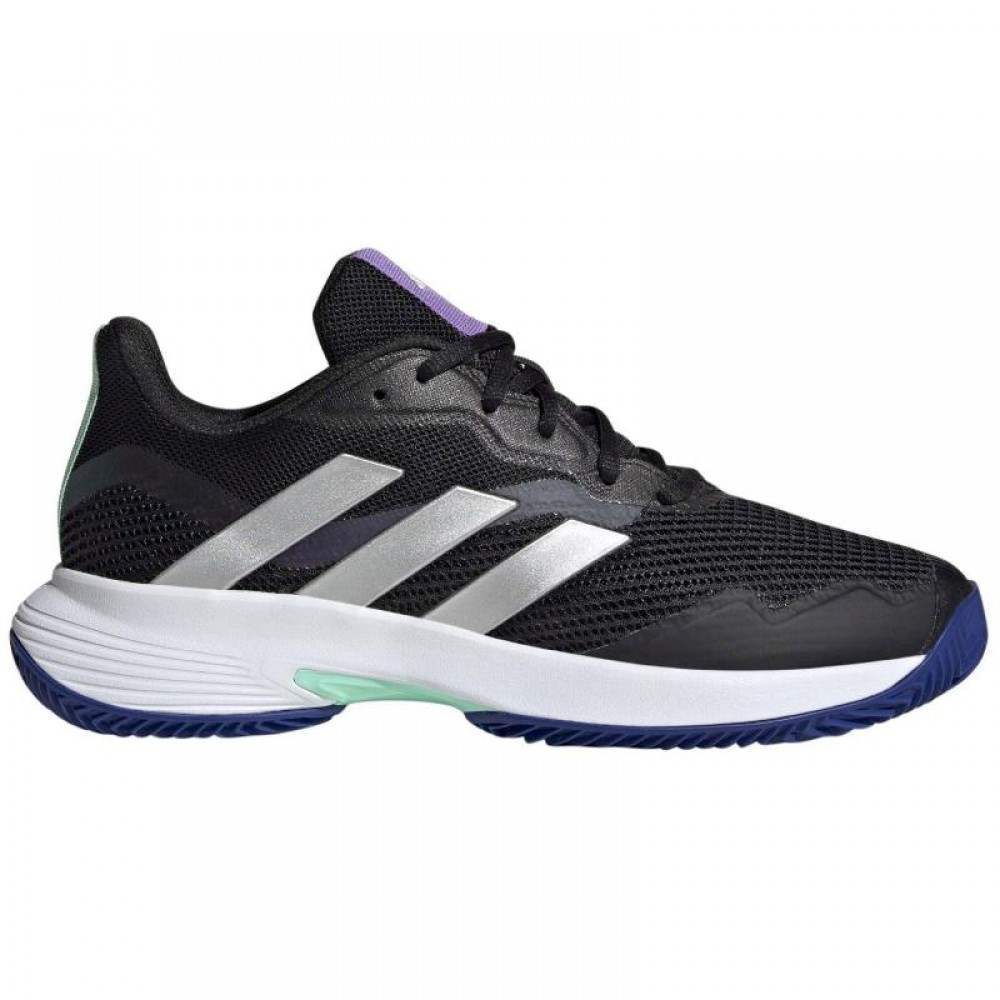 Zapatillas Adidas CourtJam Control Negro Nucleo Plata Mujer - Barata Oferta Outlet