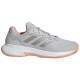 Zapatillas Adidas Gamecourt 2.0 Gris Metalizado Coral Mujer