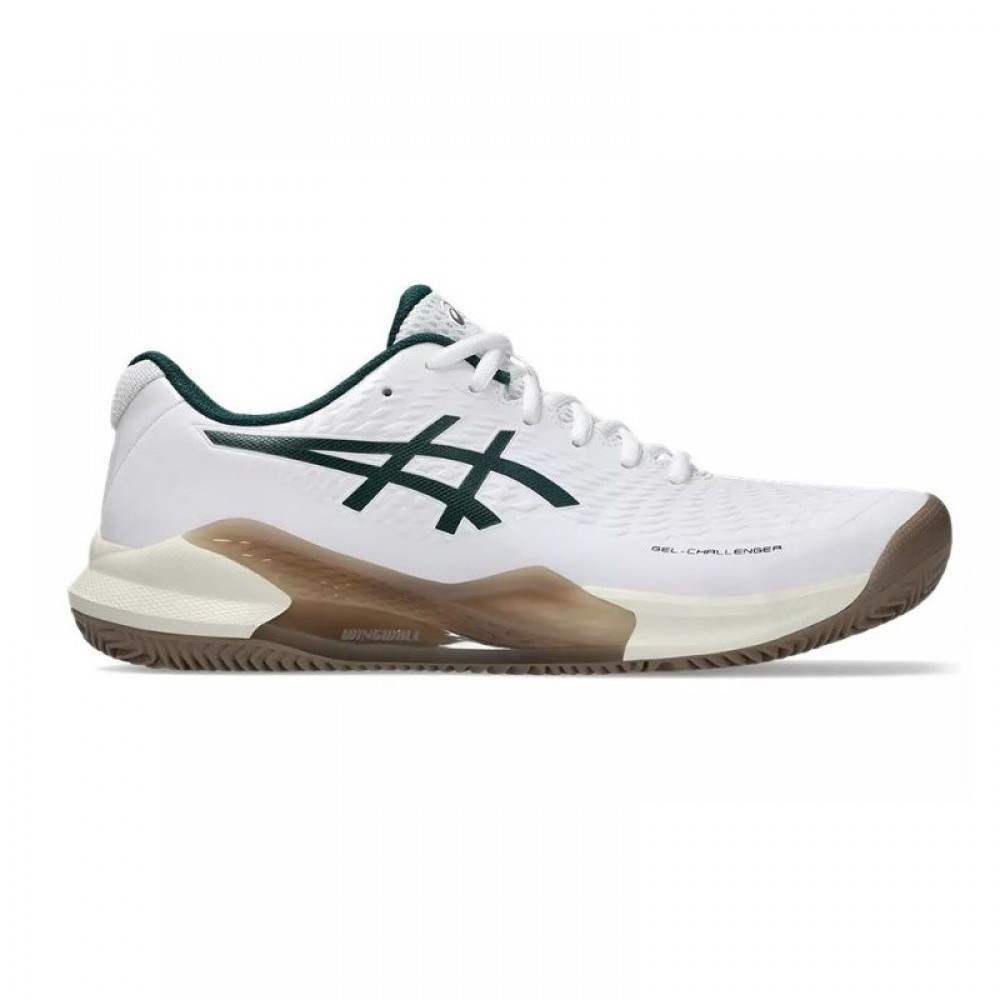 Zapatillas Asics Gel Challenger 14 Clay Blanco Verde Oscuro