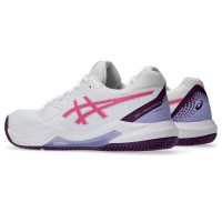 Zapatillas Asics Gel Dedicate 8 Padel Blanco Dragon Fruit Mujer