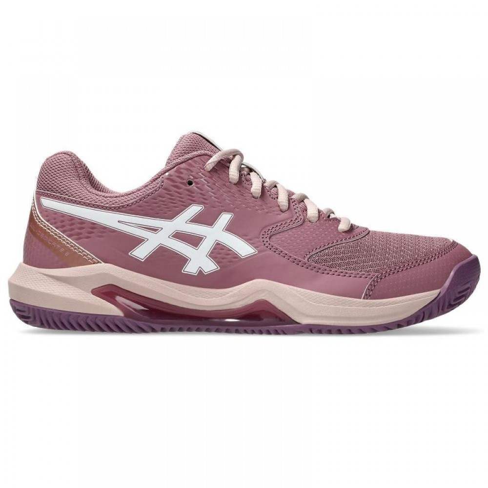 Zapatillas Asics Gel Dedicate 8 Padel Purpura Oxide Blanco Mujer