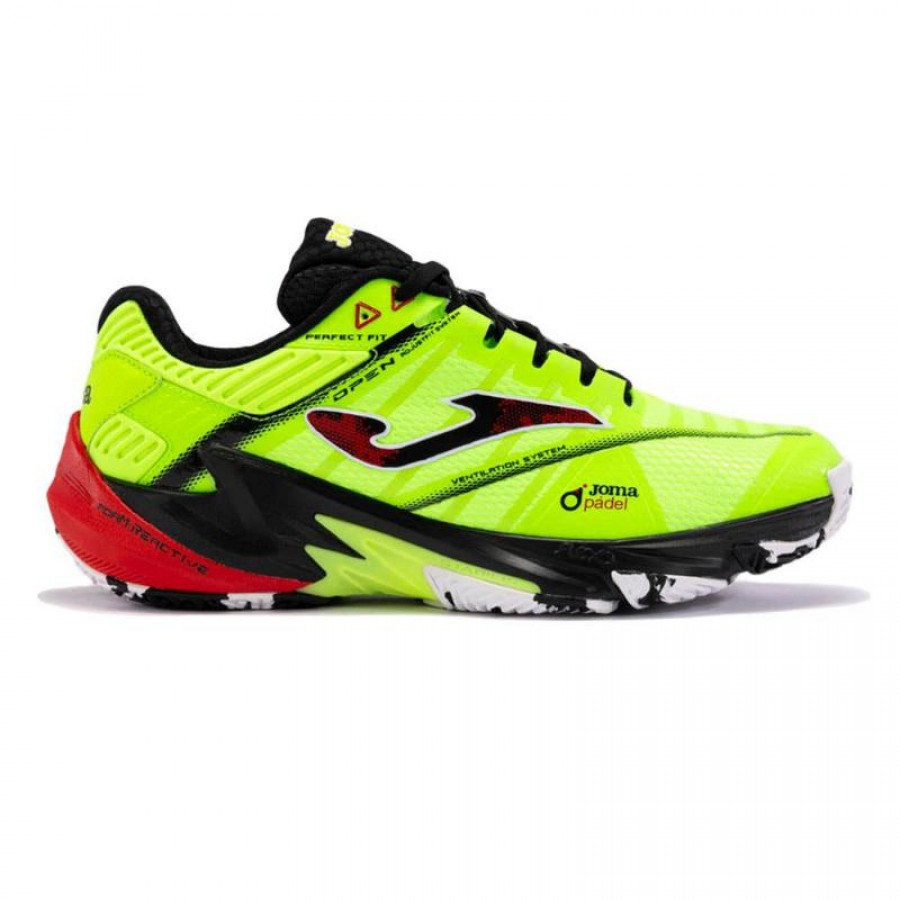 Zapatillas Joma Open 2411 Amarillo Fluor