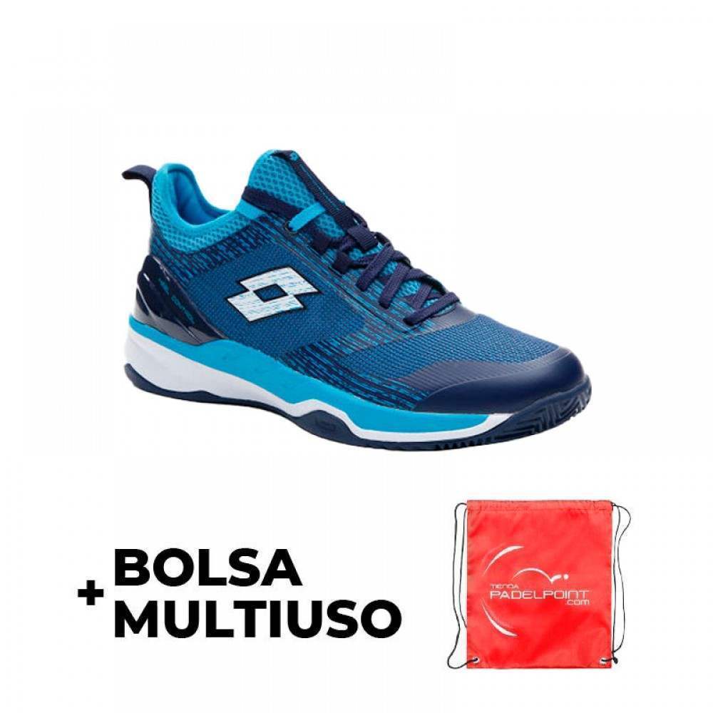 Zapatillas Lotto Mirage 200 Azul Oscuro Blanco Azul Cielo - Barata Oferta Outlet