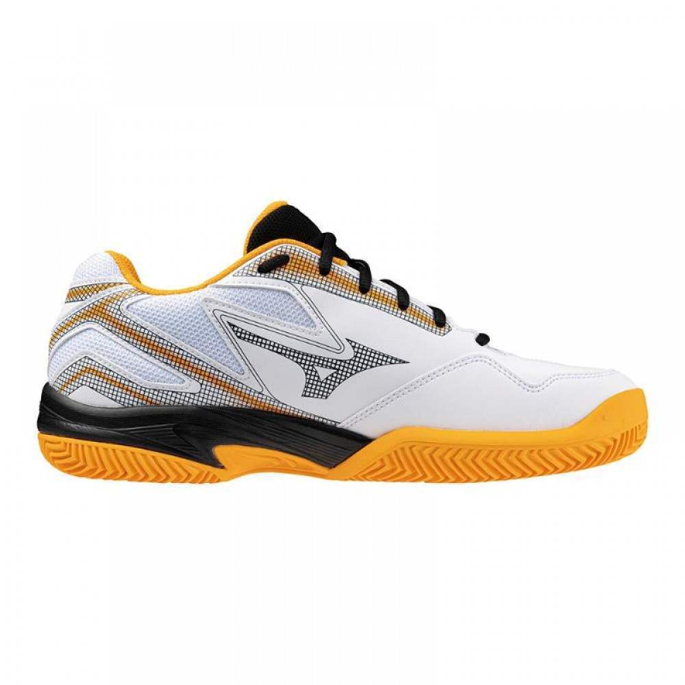 Zapatillas Mizuno Break Shot 4 Padel Blanco Azul Naranja