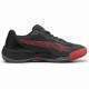 Zapatillas Puma Nova Court Gris Oscuro Negro Rojo