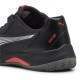 Zapatillas Puma Nova Court Gris Oscuro Negro Rojo