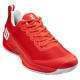 Zapatillas Wilson Rush Pro 4.5 Clay Rojo Blanco